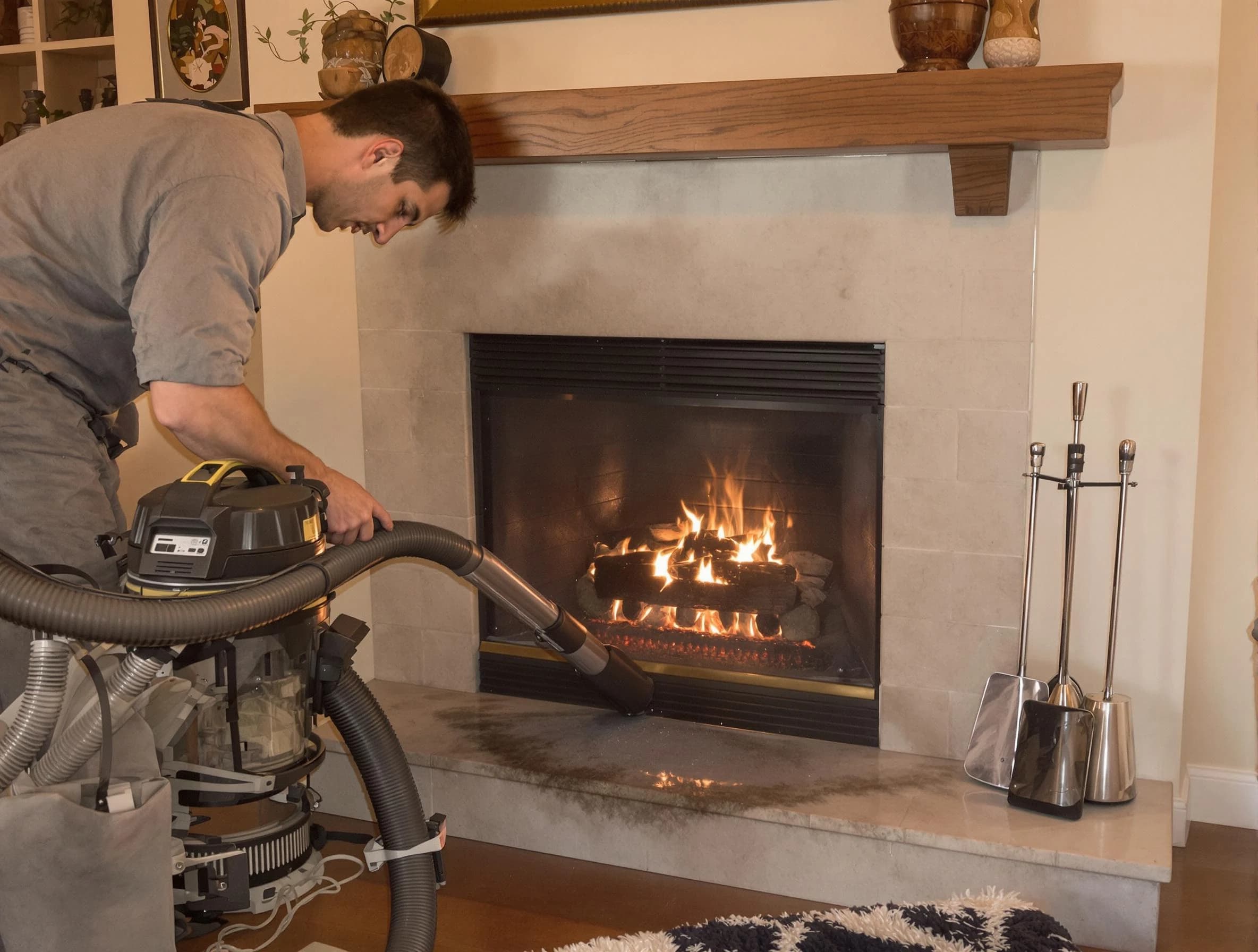 Routine fireplace upkeep by Lewisburg Chimney Sweep in Lewisburg, TN