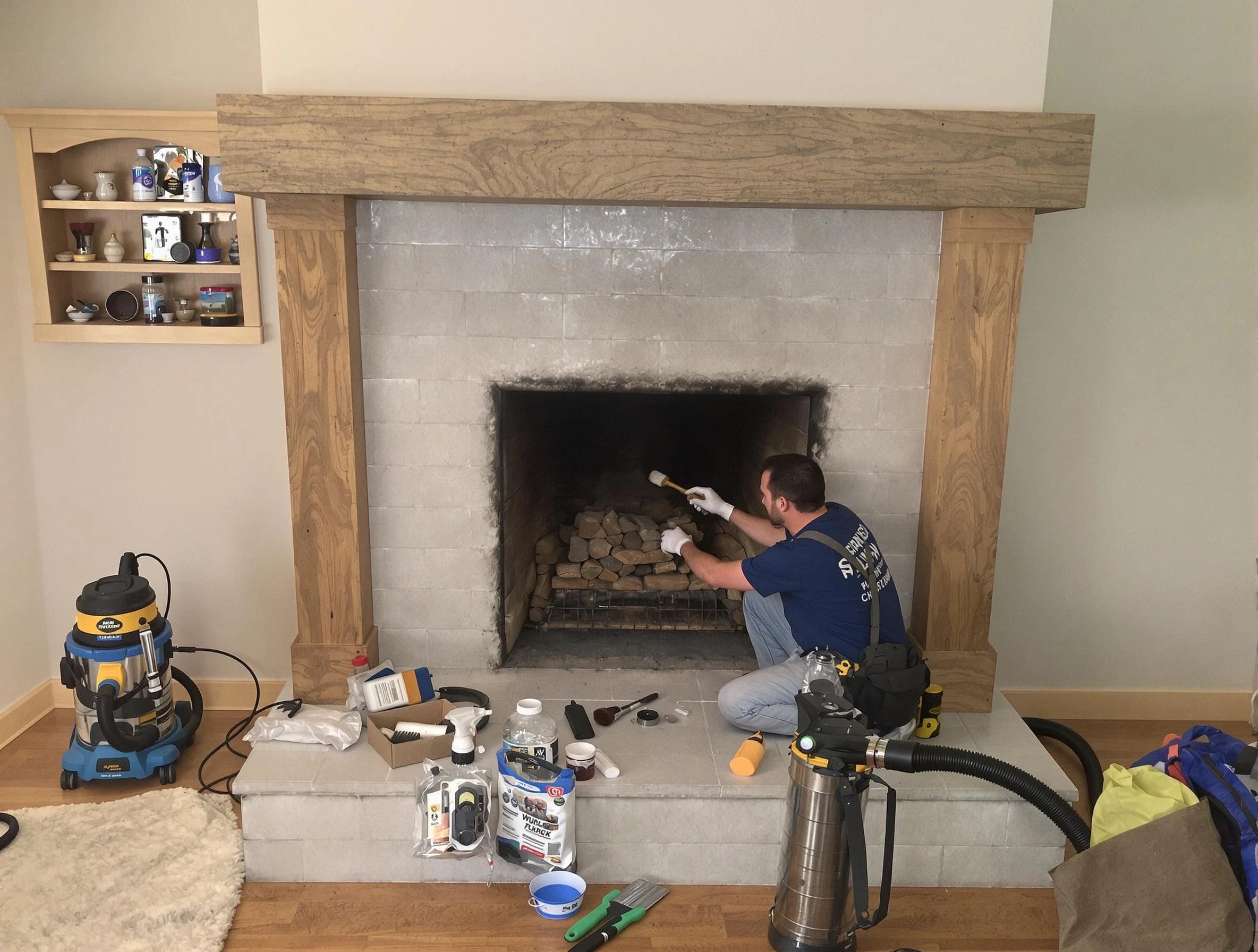 Detailed creosote removal process by Lewisburg Chimney Sweep in Lewisburg, TN