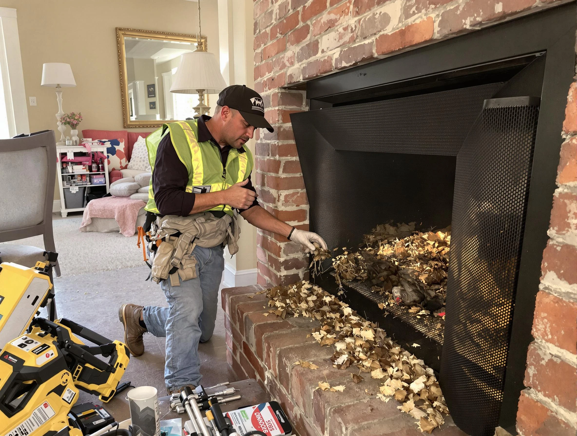 Safe screening installation by Lewisburg Chimney Sweep in Lewisburg, TN