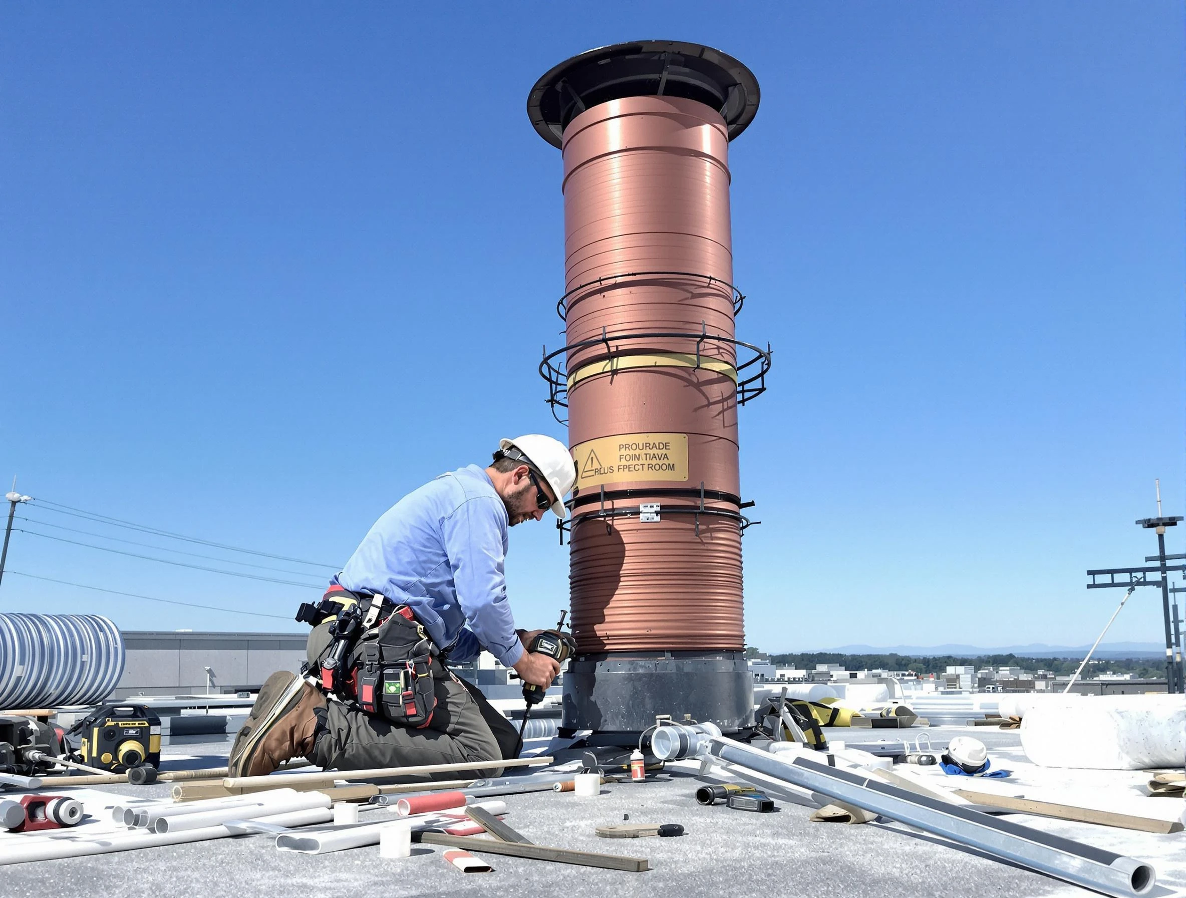 Installed chimney liner by Lewisburg Chimney Sweep in Lewisburg, TN