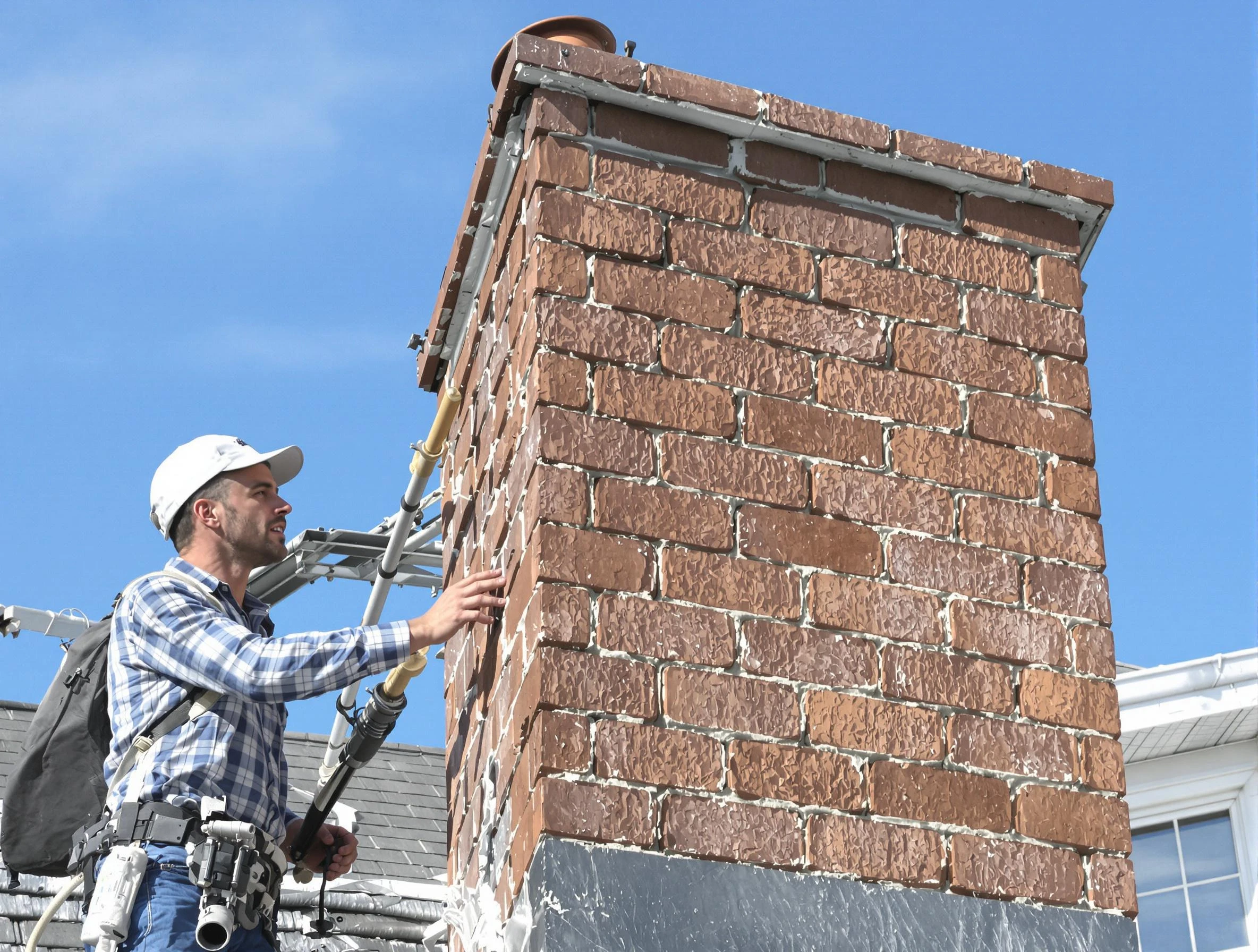 Brickwork for a chimney rebuild by Lewisburg Chimney Sweep in Lewisburg, TN