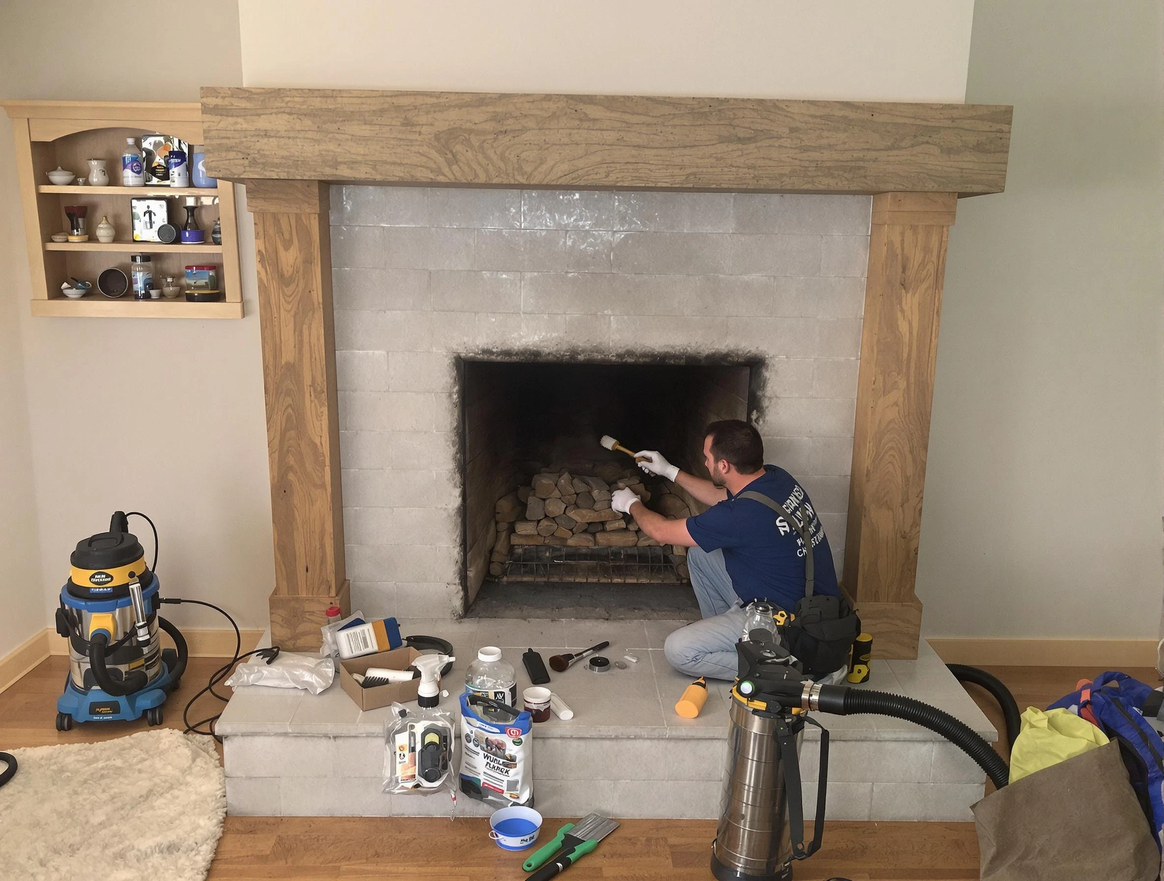 Detailed creosote removal process by Lewisburg Chimney Sweep in Lewisburg, TN