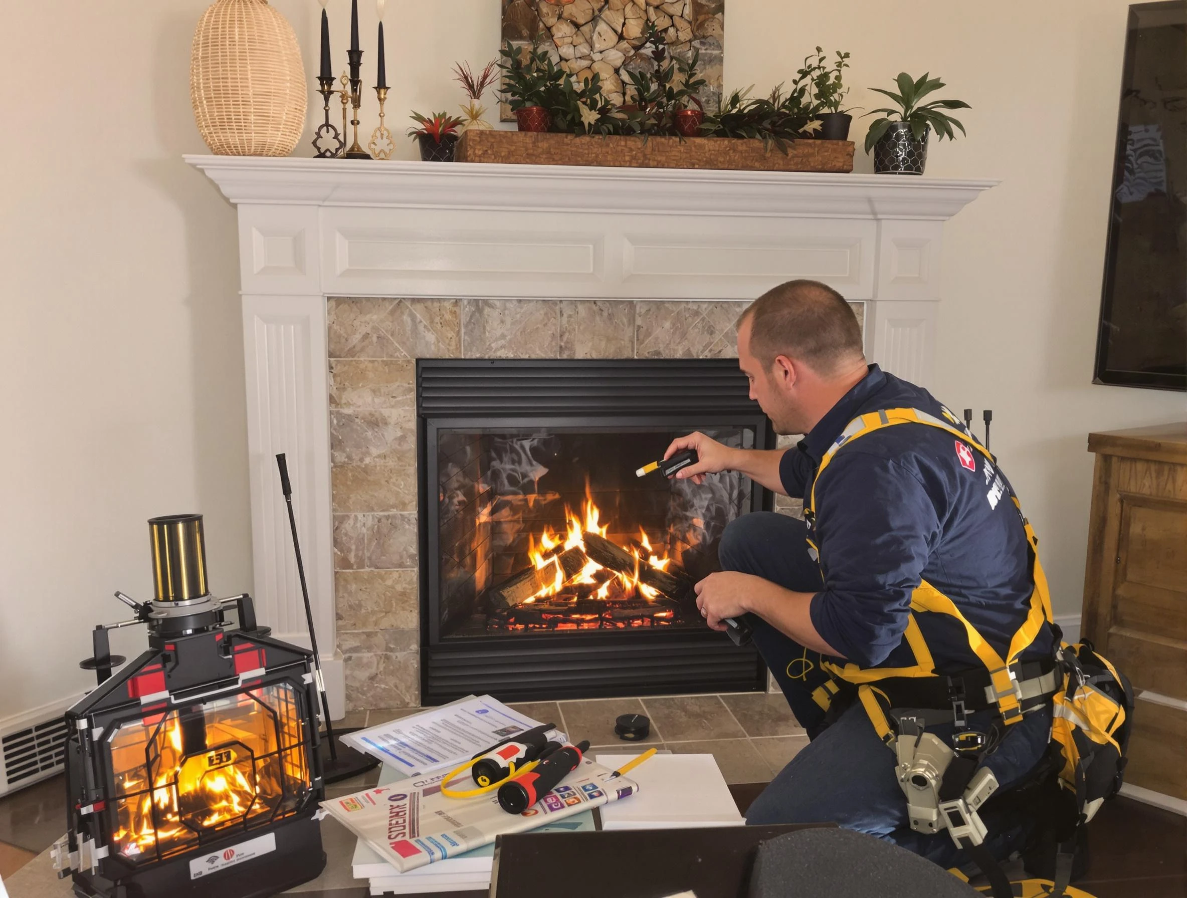 Safety-focused fireplace inspection by Lewisburg Chimney Sweep in Lewisburg, TN